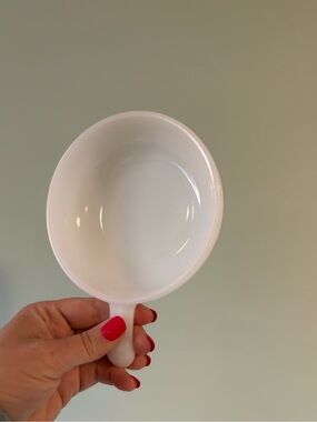 Glasbake Vintage White Milk Glass Soup Bowl